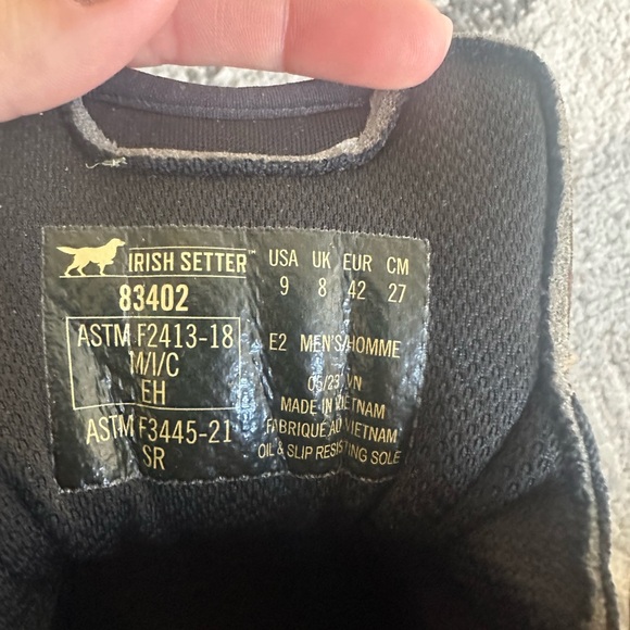 NWOB Red Wing Irish Setter Steel Toe Boots- Size 9 - Picture 6 of 6